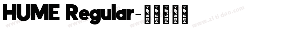 HUME Regular字体转换